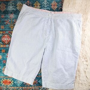WeatherProof Blue Stripe Bermuda Shorts 16